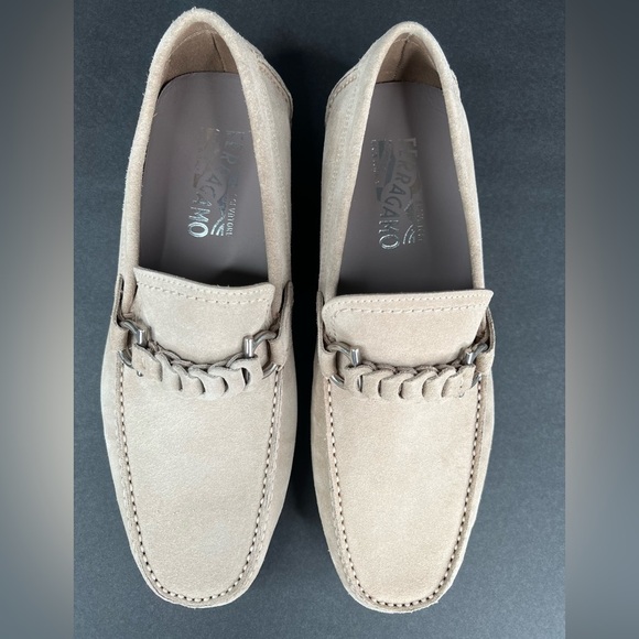 Salvatore Ferragamo Stuart Suede Gancini Horsebit Loafers Size US 7.5 - EU 41.5 - Picture 3 of 12